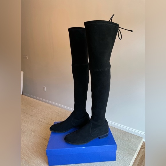 Stuart Weitzman Lowlands Suede Over The Knee Boots - Picture 1 of 12